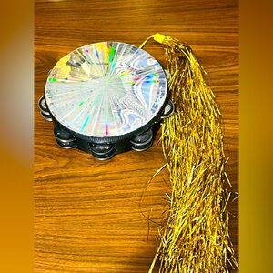REMO Brand Professional Reflexive Mirrored Tambourine w/ Removable Gold Tassel